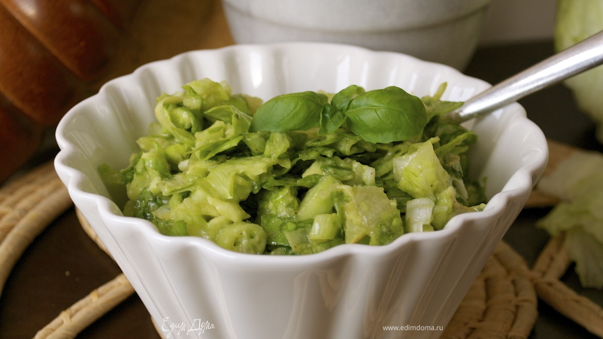 Измельченный зеленый салат от Дж. Оливера