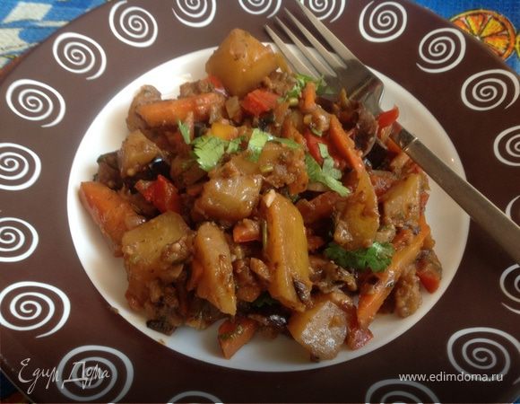 Аджапсандали с картошкой