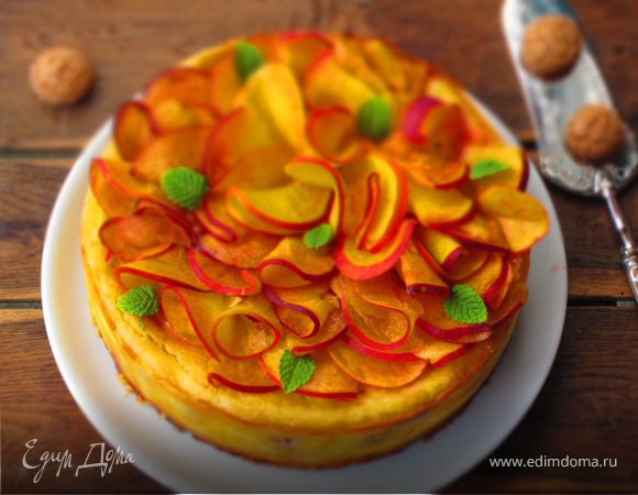 Итальянский пирог с персиками 