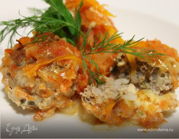 Тефтели с сыром и овощами