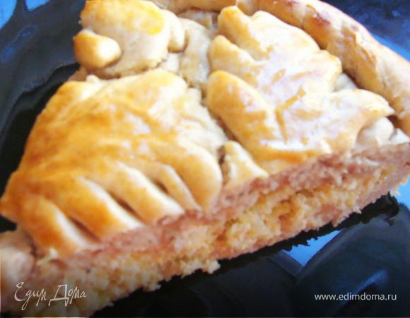 Пирог из цельнозерновой муки с капустой и домашним сыром Пирог из цельнозерновой муки с капустой и домашним сыром