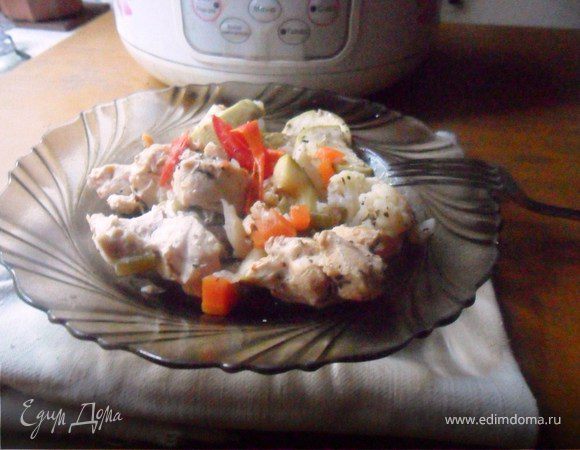 Курица с овощами 