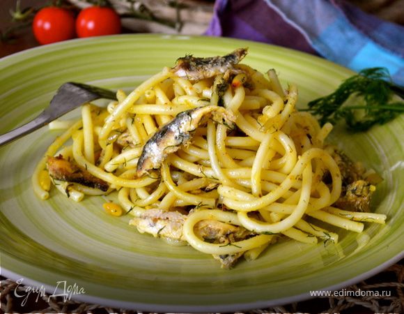 Паста с сардинами (pasta con le sarde)