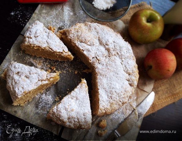 Яблочно-овсяный пирог