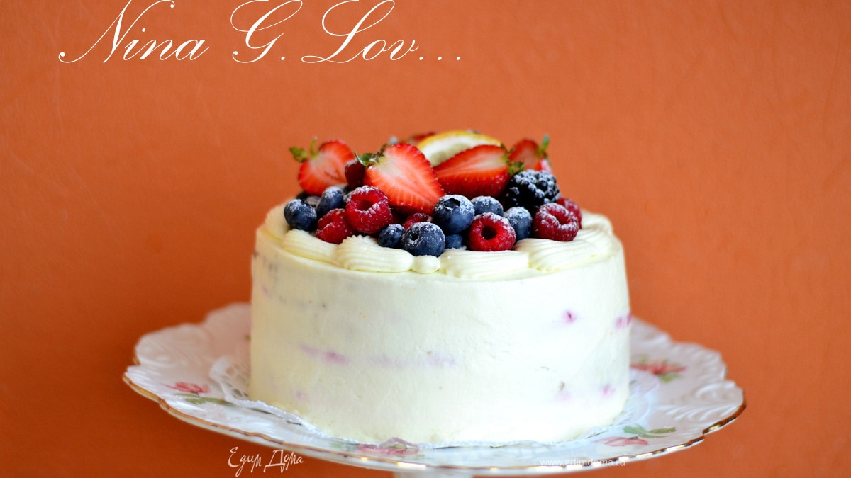 Медовый торт с малиновым мармеладом