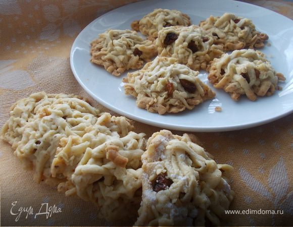 Песочное печенье с сухофруктами