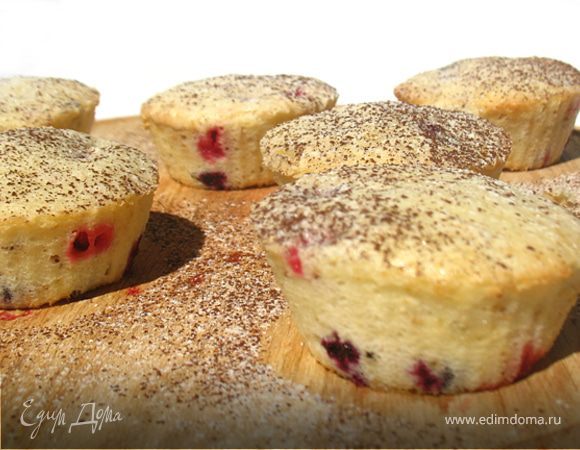 Воздушные кексы со смородиной Воздушные кексы со смородиной