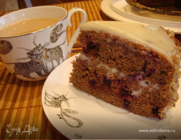 Пирог шоколадный с черной смородиной на основе кабачка Пирог шоколадный с черной смородиной на основе кабачка