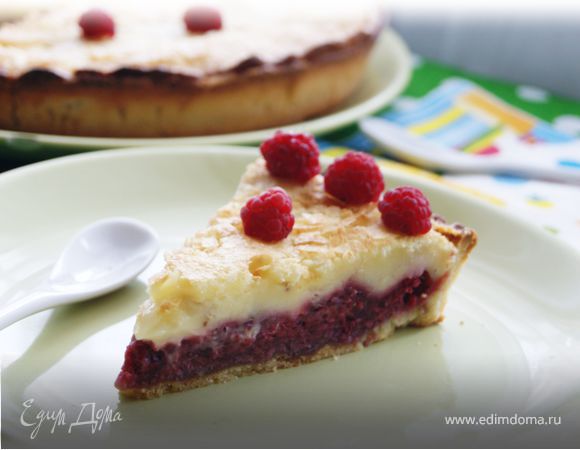 Малиновый тарт со сливочной заливкой Малиновый тарт со сливочной заливкой