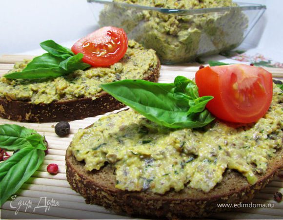 Риет из кабачков с грибами