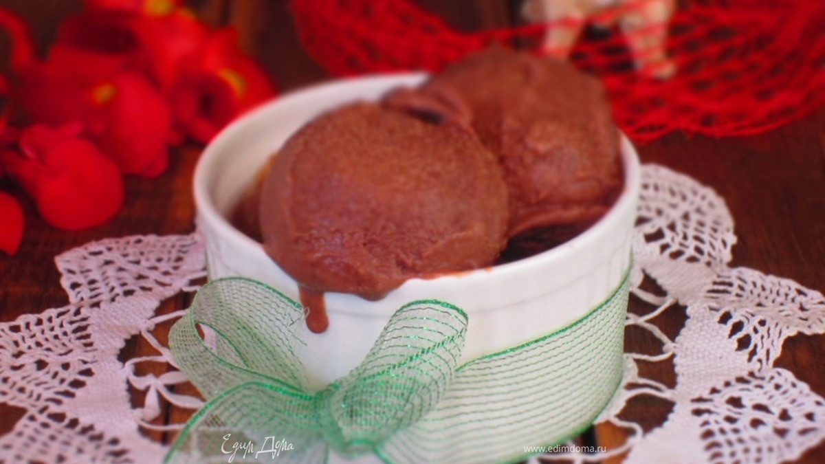 Шоколадное мороженое