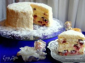 Торт "Вишенка в снегу" для Натальи Дерий