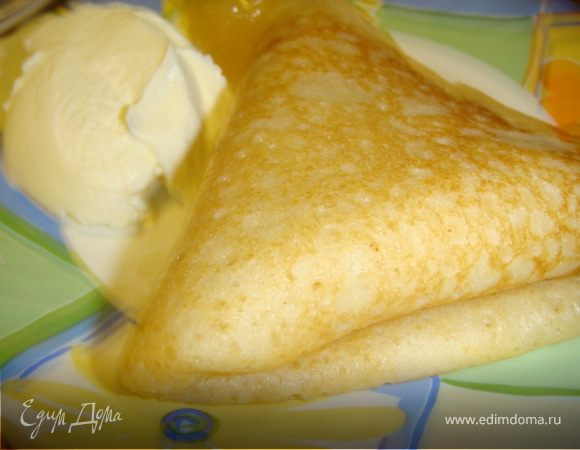 Пышные дрожжевые блины на кефирной сыворотке Пышные дрожжевые блины на кефирной сыворотке