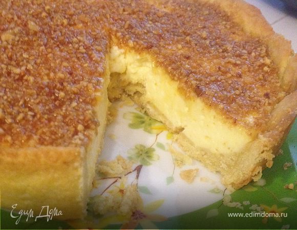 Миндальный тарт с лимонной начинкой Миндальный тарт с лимонной начинкой
