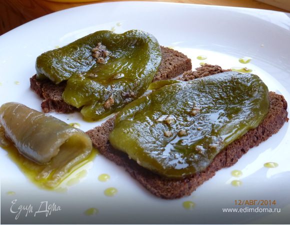 Закуска из печеного перца 