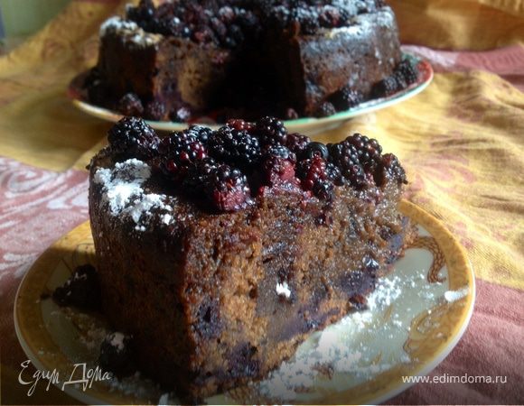 Кофейный кекс с черникой, ежевикой и кардамоном Кофейный кекс с черникой, ежевикой и кардамоном