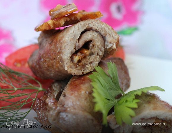 Грильяж в отбивной из индейки Грильяж в отбивной из индейки