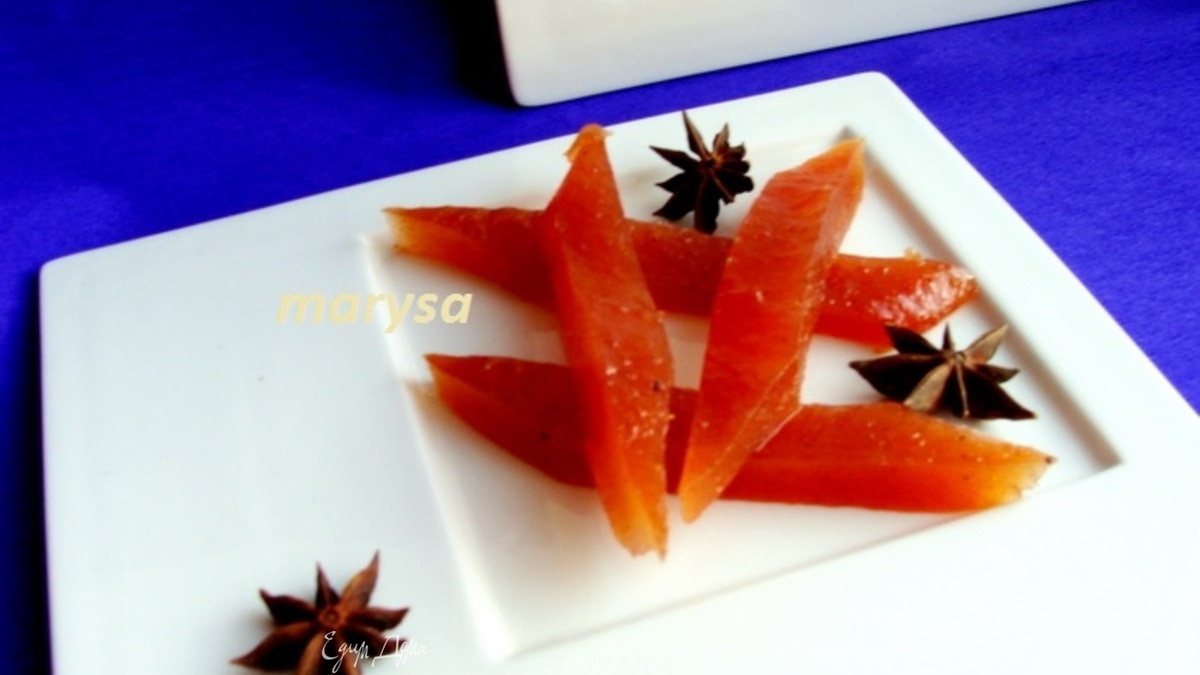 Яблочный мармелад с апельсином и корицей