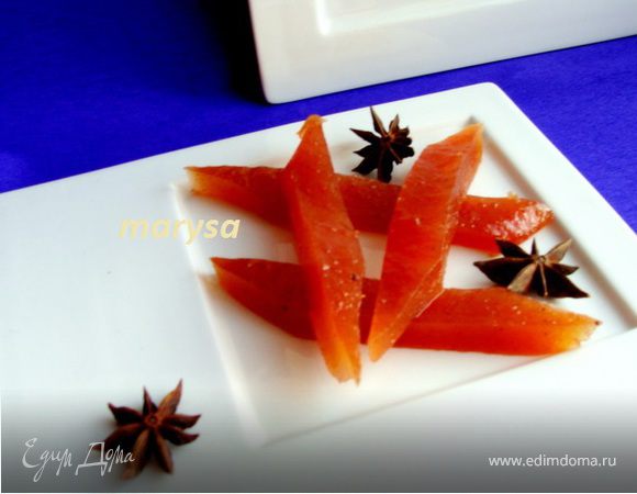 Яблочный мармелад с апельсином и корицей