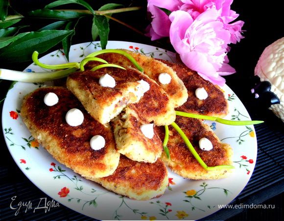 Картофельные зразы с печенью