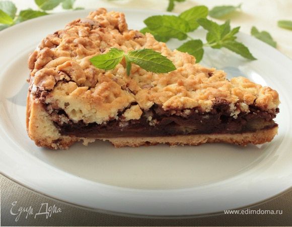 Сливовый пирог с шоколадным пудингом Сливовый пирог с шоколадным пудингом