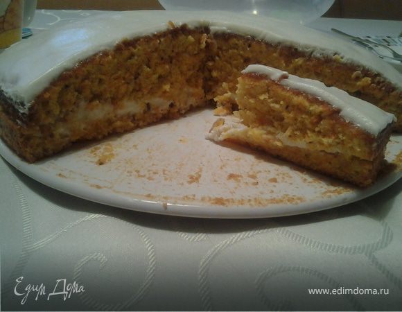 Морковно-ореховый торт Морковно-ореховый торт
