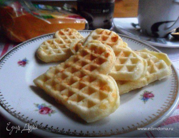 Сметанные вафли с сыром Сметанные вафли с сыром