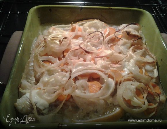 Треска с овощами