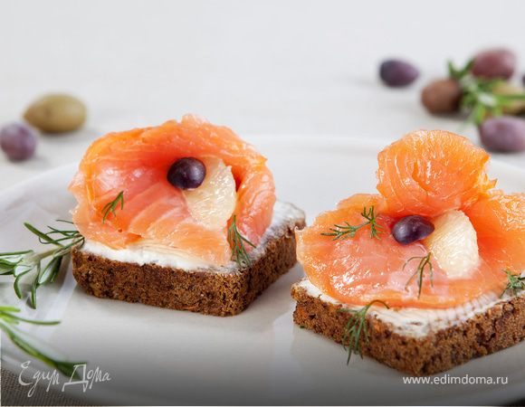 Сэндвич с семгой и маскарпоне
