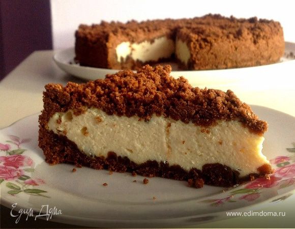 Шоколадный пирог с творожной начинкой