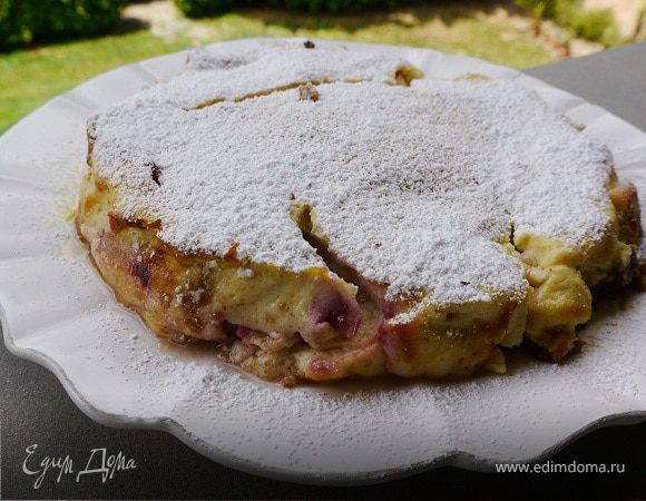 Творожник с персиками Творожник с персиками