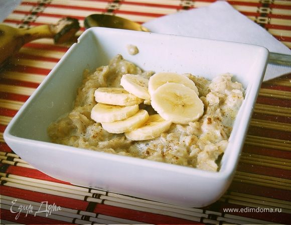 Овсяная каша с бананом