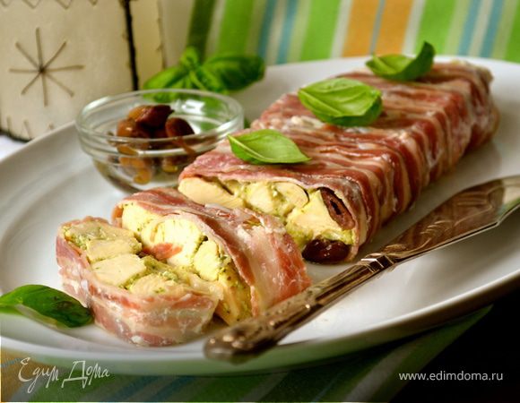 Террин из курицы с песто