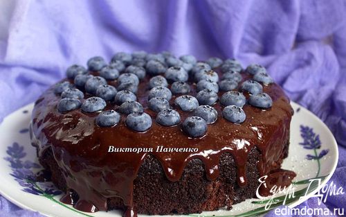 Рецепт Шоколадный пирог с голубикой