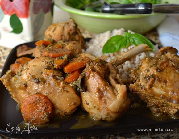 Кролик с песто по-новому (Coniglio al pesto matto)