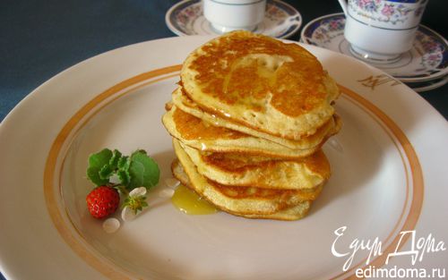 Рецепт Оладьи на молоке с корицей