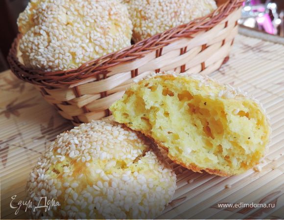 Творожно-сырные булочки (без дрожжей)