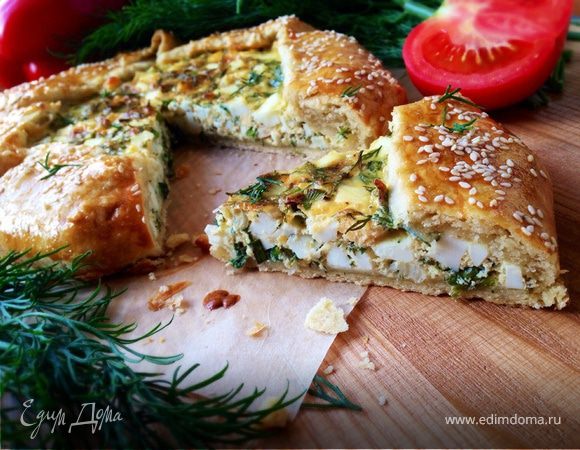 Галета с яйцом, сыром и луком Галета с яйцом, сыром и луком