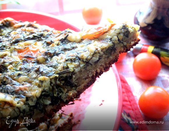 Сырная пицца на хлебе