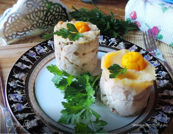 Куриные маффины с грибной начинкой