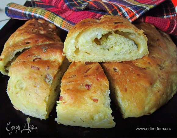 Хлеб из кабачка с сыром и зеленью