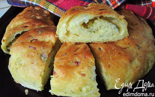 Рецепт Хлеб из кабачка с сыром и зеленью
