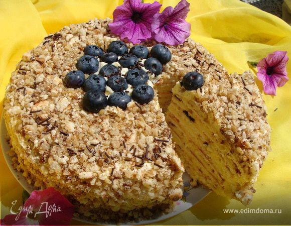 Торт «Творожный» на сковороде