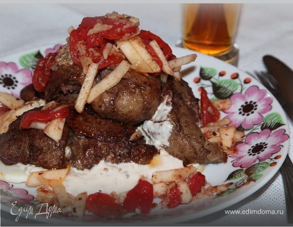 Печень фламбированная