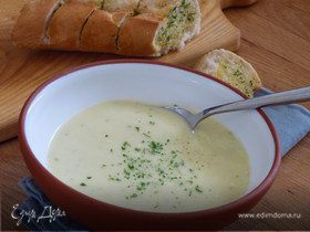 Крем-суп из лука-порея и картофеля