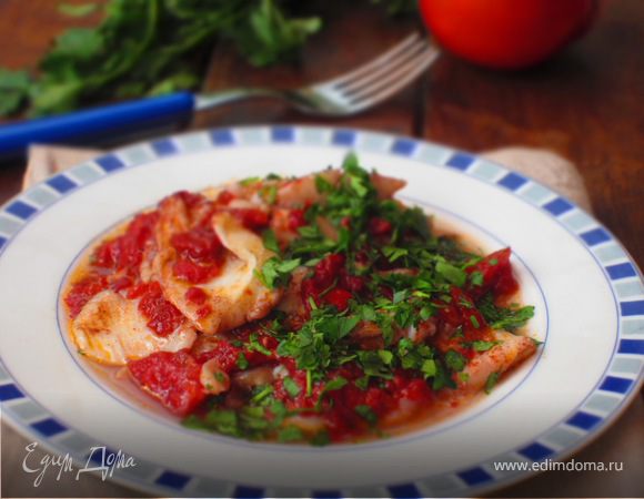 Камбала по-ливорнски