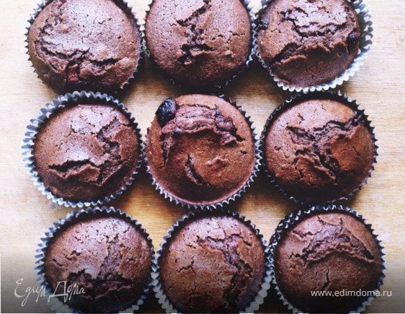 Ржаные кексы с шоколадом и орехом пекан Ржаные кексы с шоколадом и орехом пекан