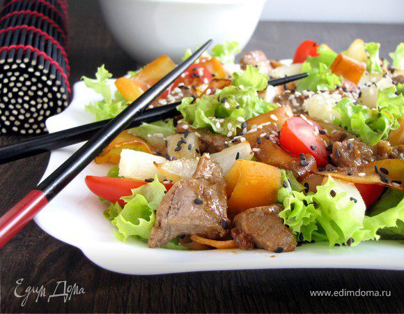 Салат со свининой "Терияки" Салат со свининой "Терияки"