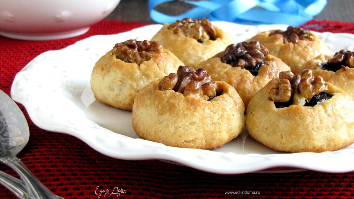 Печенье с черносливом и грецким орехом