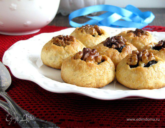 Печенье с черносливом и грецким орехом